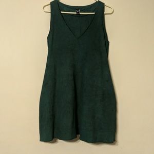 Faux suede swing tunic